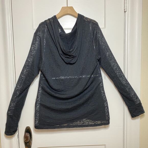 Lightweight Hoodie Womens XL Beach Hawaii Grunge Layering Lounge Maui Vacation - Picture 5 of 13